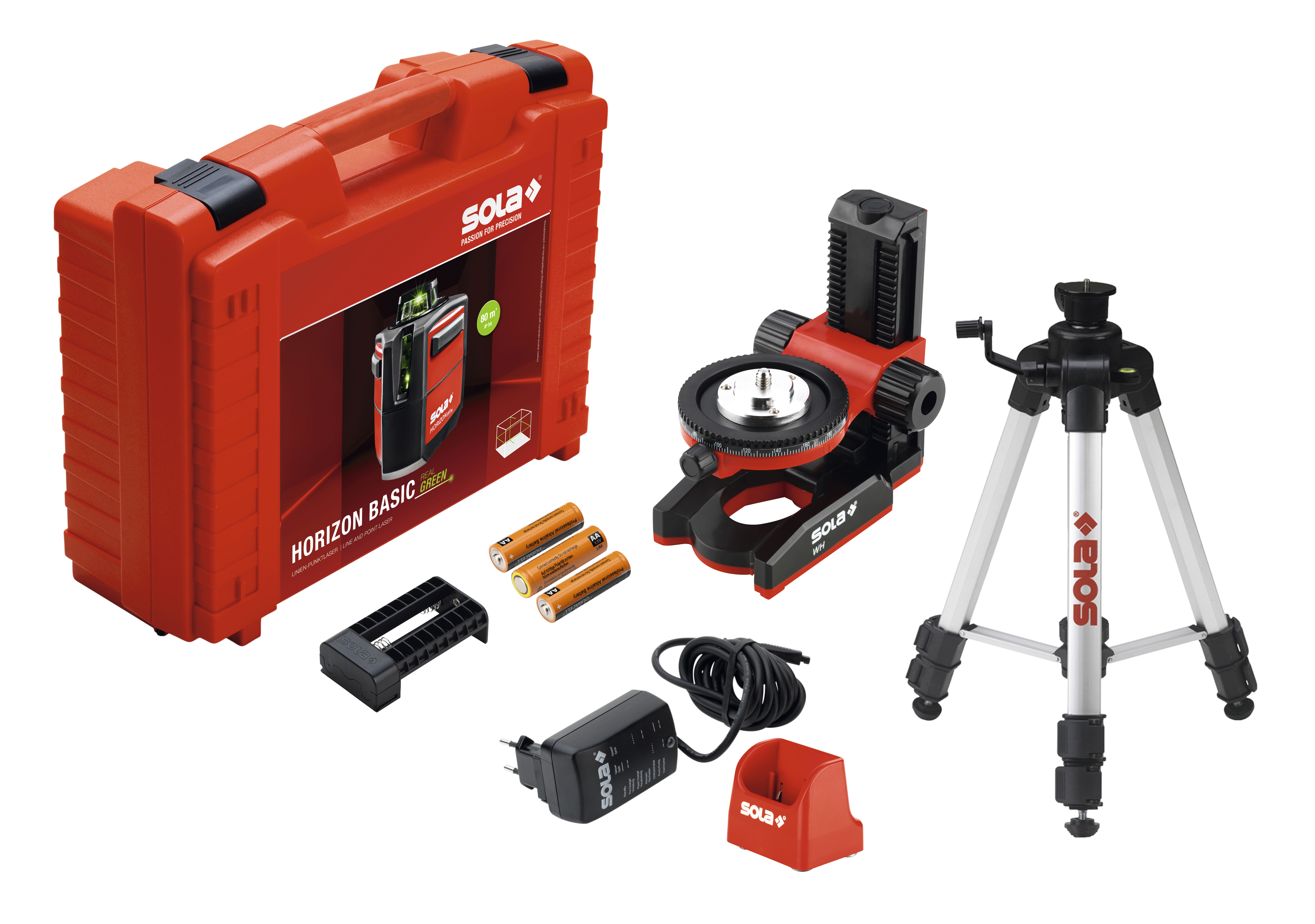 Nivel láser de líneas verdes de hasta 80 m Horizon Green Pro